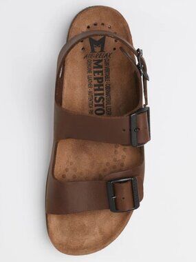 Mephisto Nardo cork leather brown walking sandals EU40=men US7.5-8=women US9.5